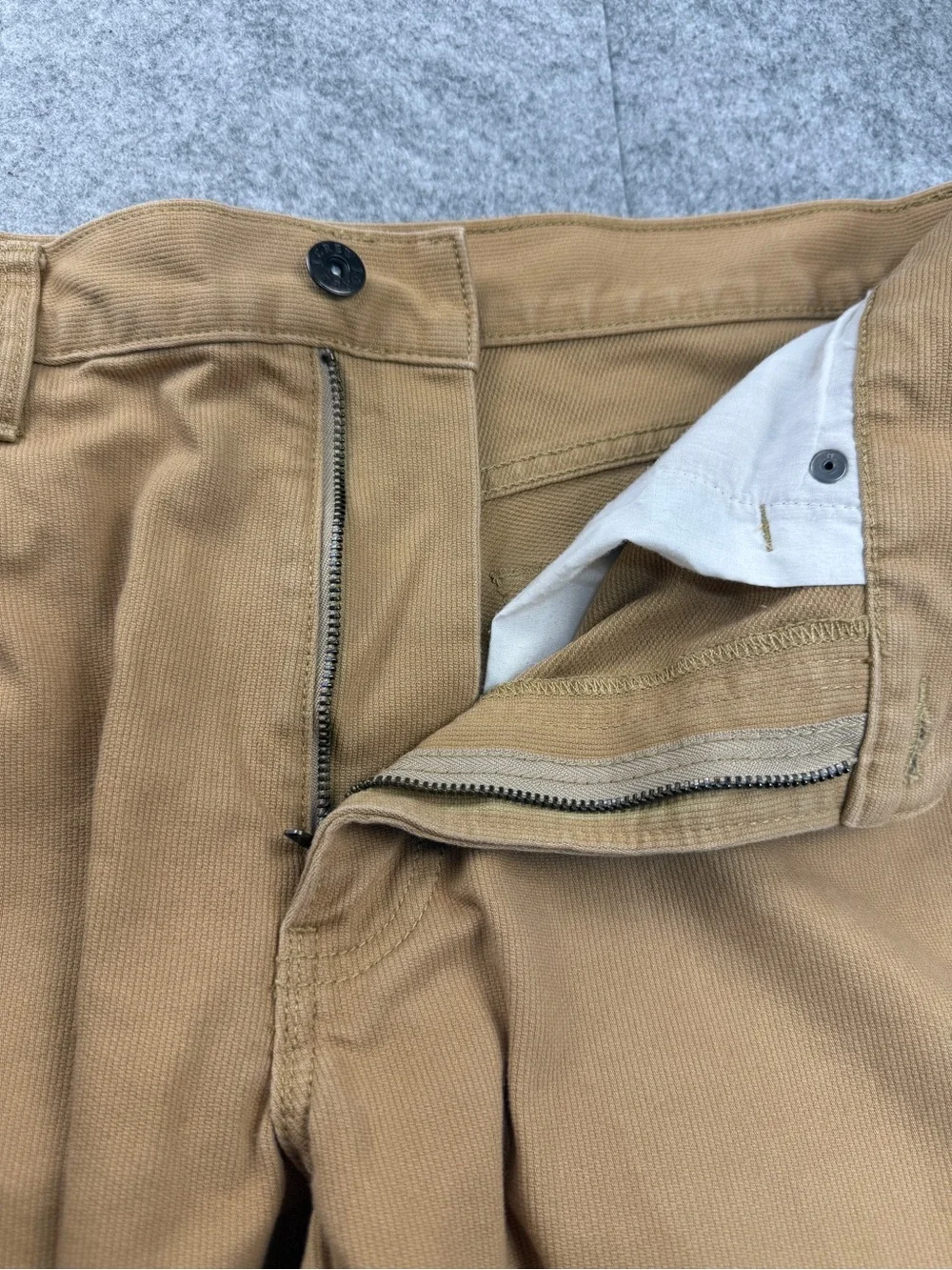 Straight Leg Pants J.Crew Factory Sutton Tan Corded Cotton Mens 32x34